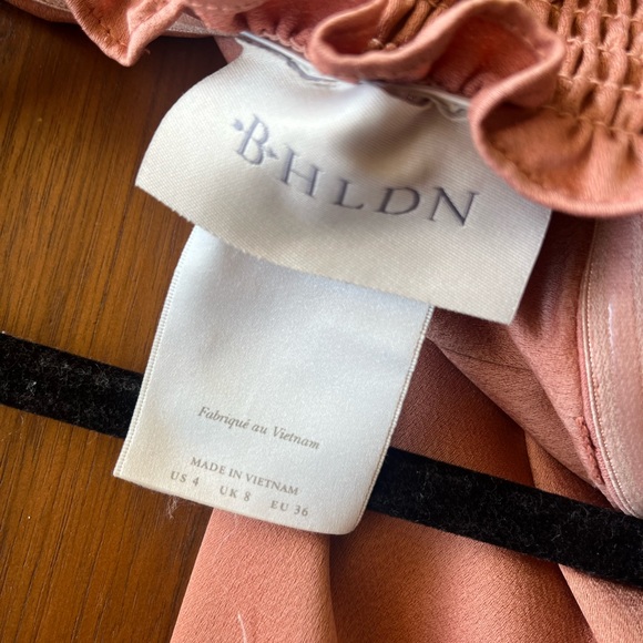 BHLDN Elise Straight Neck Satin A-Line Gown - Picture 3 of 7